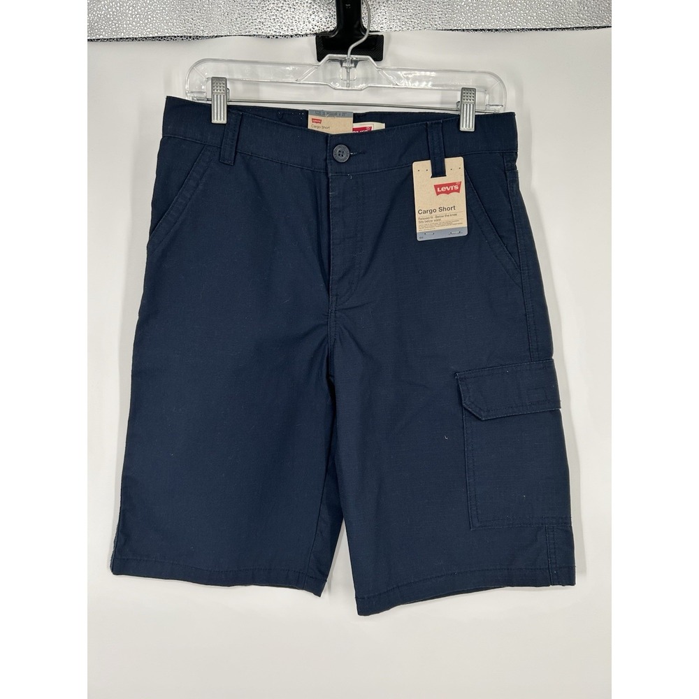 Levis Low Rise Cargo Shorts‎ Ripstop Navy Blue Chino Size 18 29 29x11